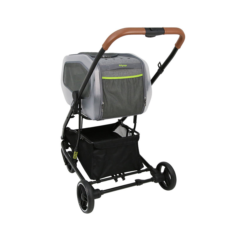 NeoRider Silver Mist Multi-Purpose Pet Stroller with Nylon Mesh