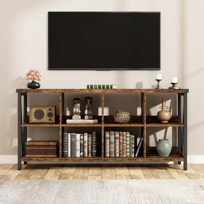 8 Cube Storage Organizer Bookcases, 3 Tier Metal Horizontal Bookcase by Gracie Oaks