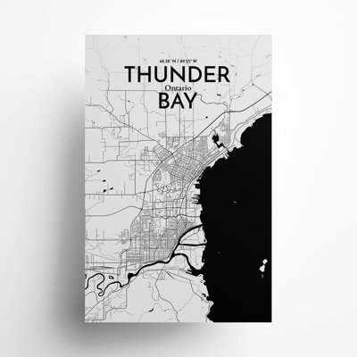 Thunder Bay City Map, impression