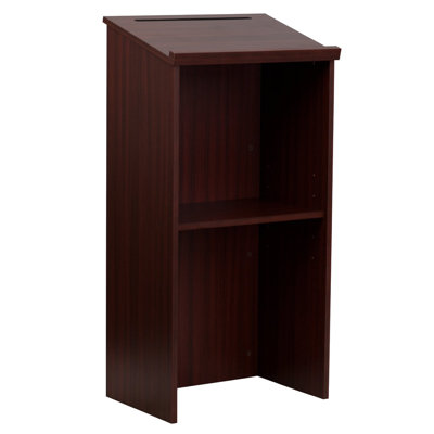  Support de haut-parleur pour pupitre avec tablette de rangement Wood Podium Lectern Church