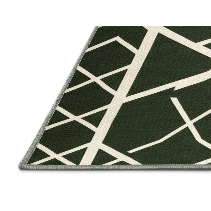 Tapis vert en treillis lavable à la machine, Tapis de couloir 2 pi x 4 pi
