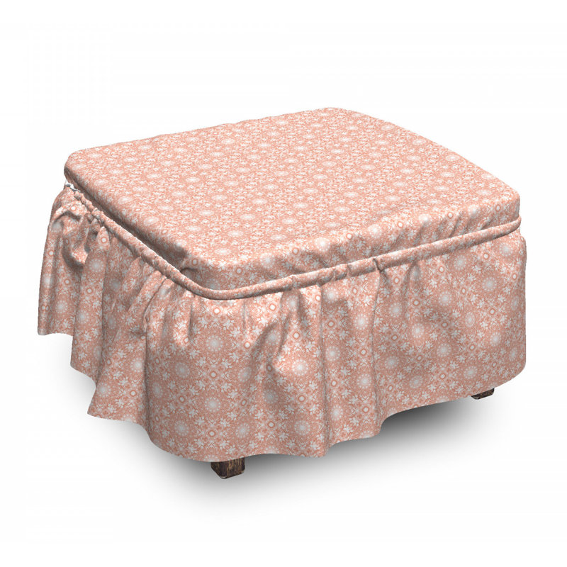 Box Cushion Ottoman Slipcover