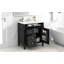 Meuble-lavabo de 30 po avec lavabo supérieur, meuble-lavabo moderne avec 2 tiroirs et tiroir escamotable, meuble-lavabo simple-126278524