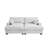 Oversized Upholstered Offwhite Chenille Sleeper Sofa Bed Lounge sofa with Armrests & Throw Pillows-2021870855