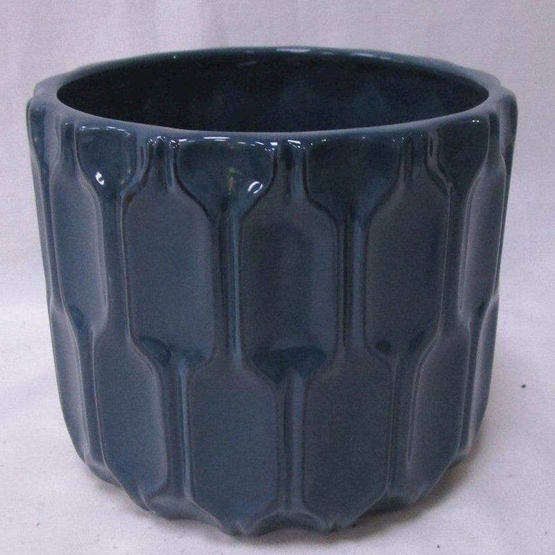 Cache-pot Yannel, Bleu, H 4,2 po x l 4,7 po x P 4,7 po