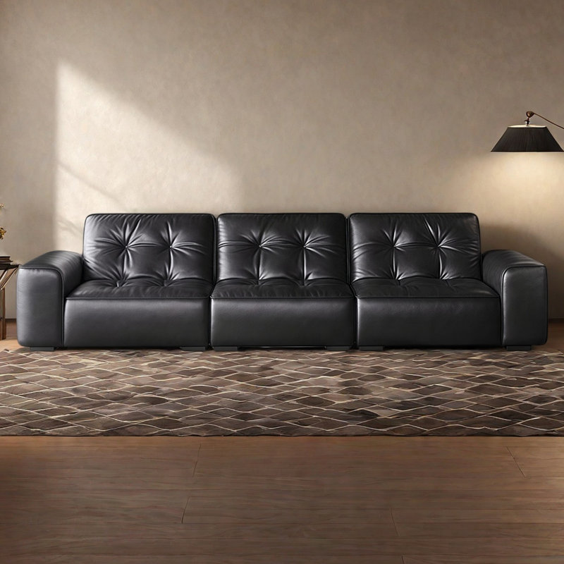 Canapé italien de luxe moderne italien, H 31,49 po x l 122 po x P 40,55 po, 3