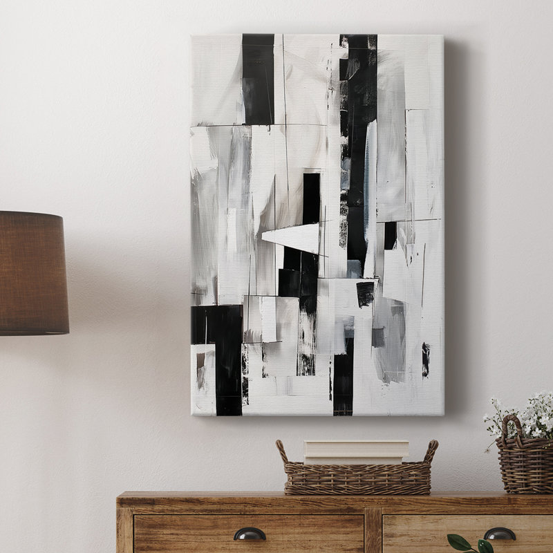 Série ABSTRACT XL - Toile tendue avec châssis Premium - Prêt à être accroché, H 27 po x l 18 po