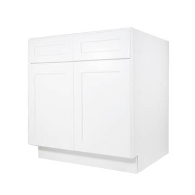 Elegant White - Double Door Base Cabinet | 42W x 34.5H x 24D