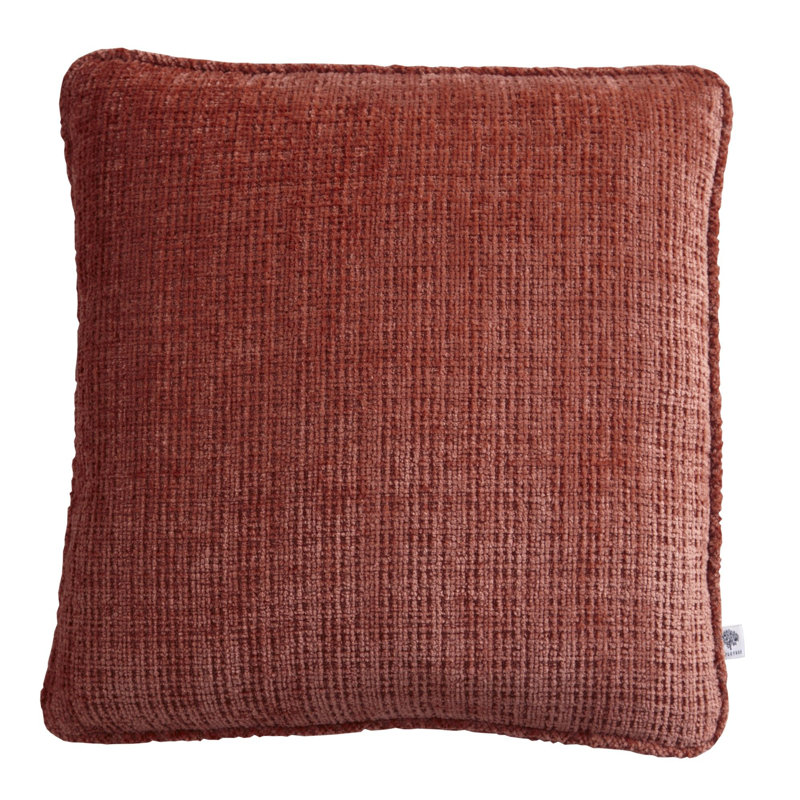 Alba Square Throw Cushion Cover, Terracotta