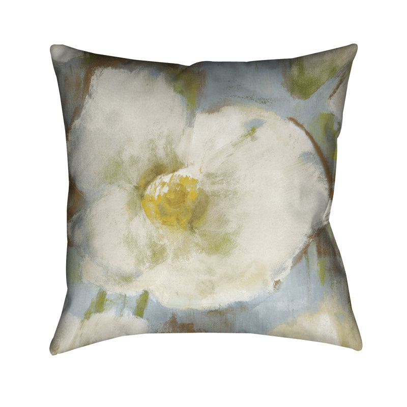 Soft Petals Floral Throw Pillow