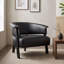 Fauteuil à oreilles en similicuir-850505036