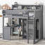 Lit mezzanine simple avec plusieurs tablettes de rangement et garde-robe-1769892531