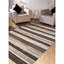 Grep Striped Hand Woven Area Rug-364188823