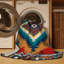  Washable Ojo de Dios Southwestern Area Rug-140006373