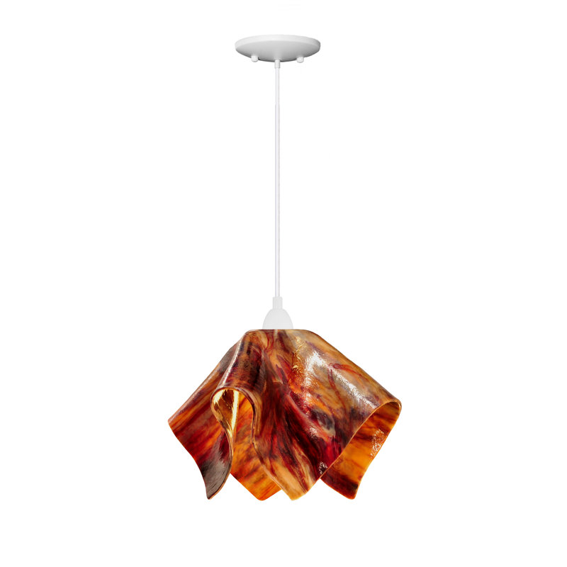 Luminaire suspendu Amergin, Grand, Bégonia, Blanc