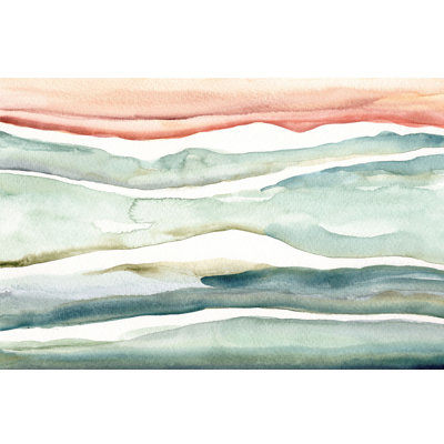 «Cheyne», aquarelle abstraite, par - peinture sur toile tendue