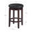 Maya Swivel Upholstered Stool with Solid Wood Frame-853509555-827600392