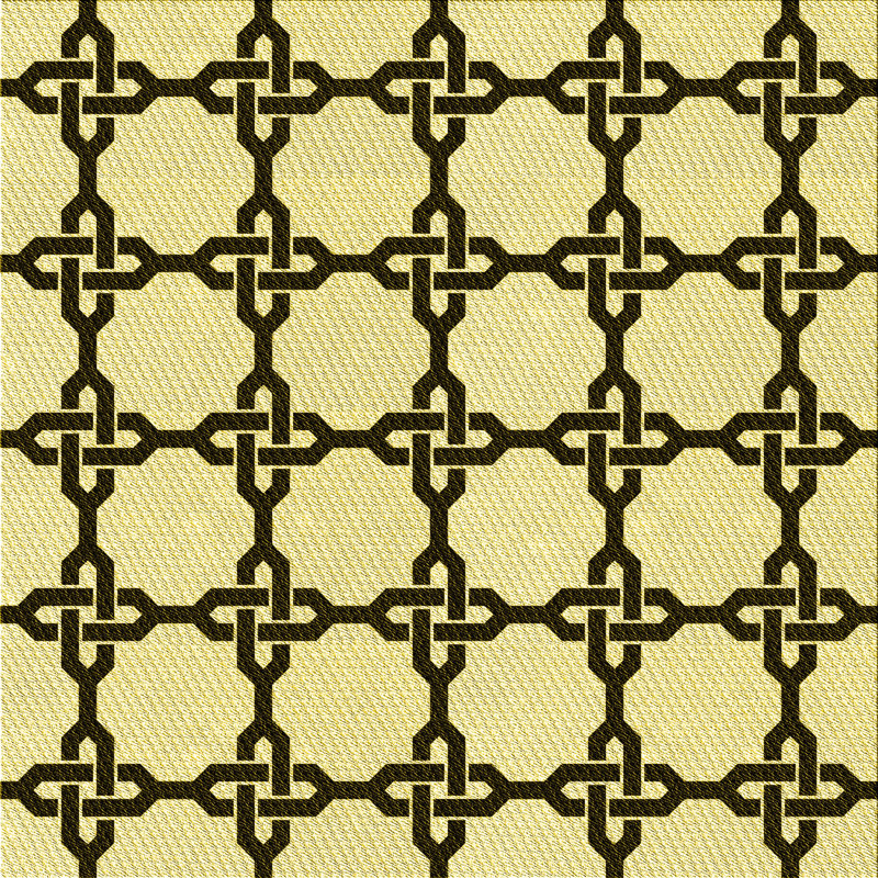 Wool Geometric Indoor Rug, Square 5'