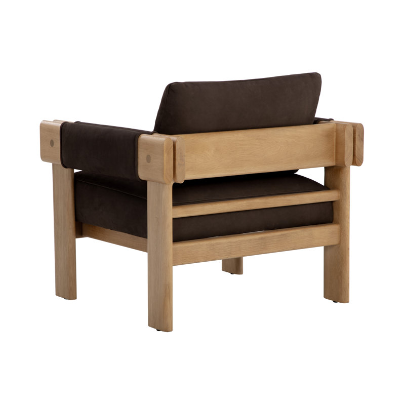 Lounge Chair, Black Genuine Leather