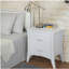 White 2-Drawer Nightstand