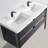 49'' Double Bathroom Vanity with Resin Top-1202759380