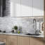 Waterfall Linear Glass And Metal Mosaic Tile-61209337