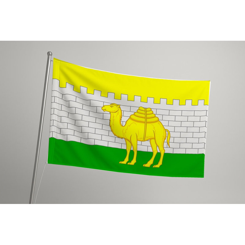 Drapeau de la ville de Tcheliabinsk — Drapeau extérieur