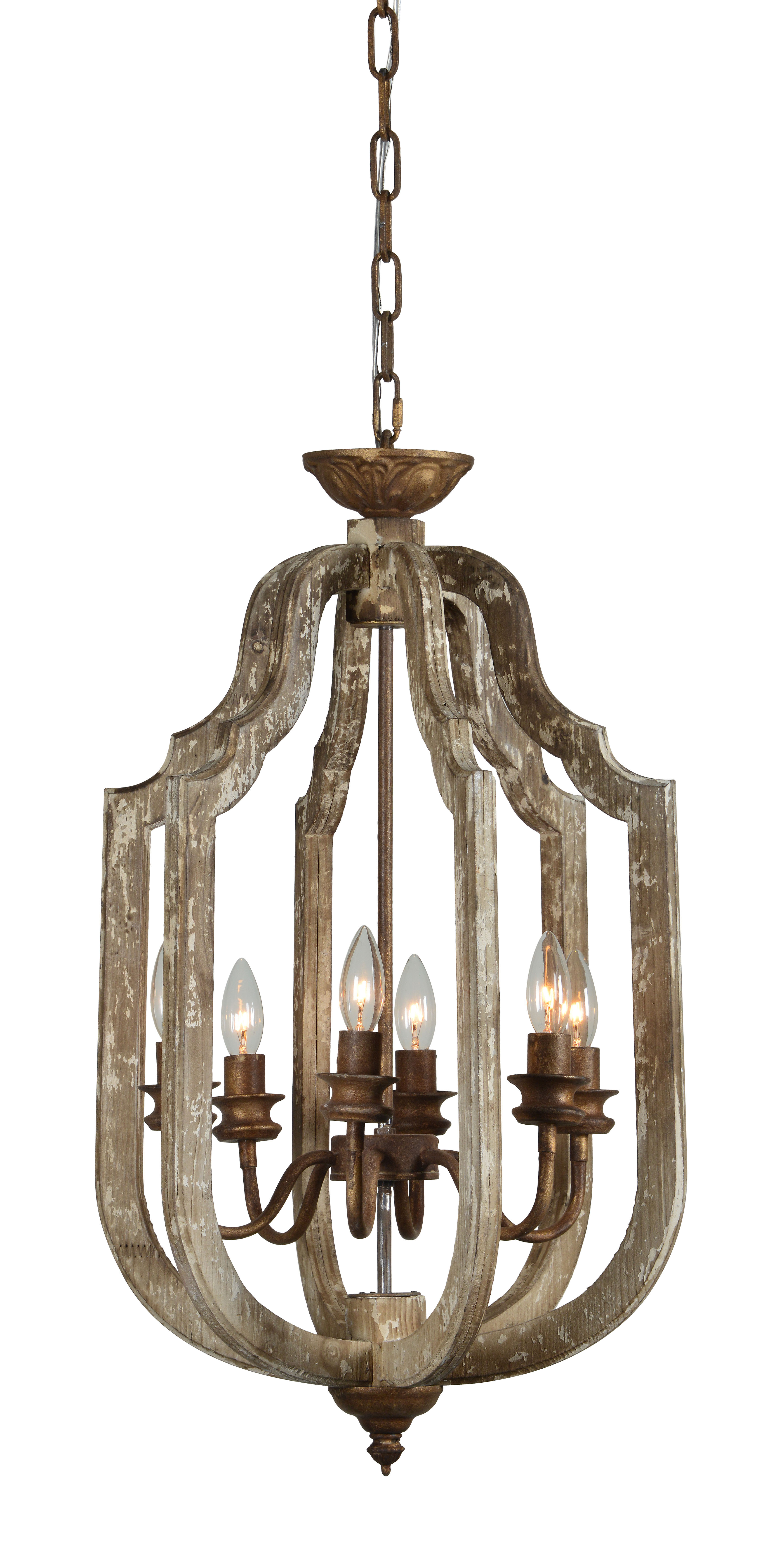 Ophelia & Co. Dana 6 - Light Lantern Geometric Chandelier & Reviews ...