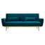 Doe 3 Seater Velvet Sofa Bed-1429736231