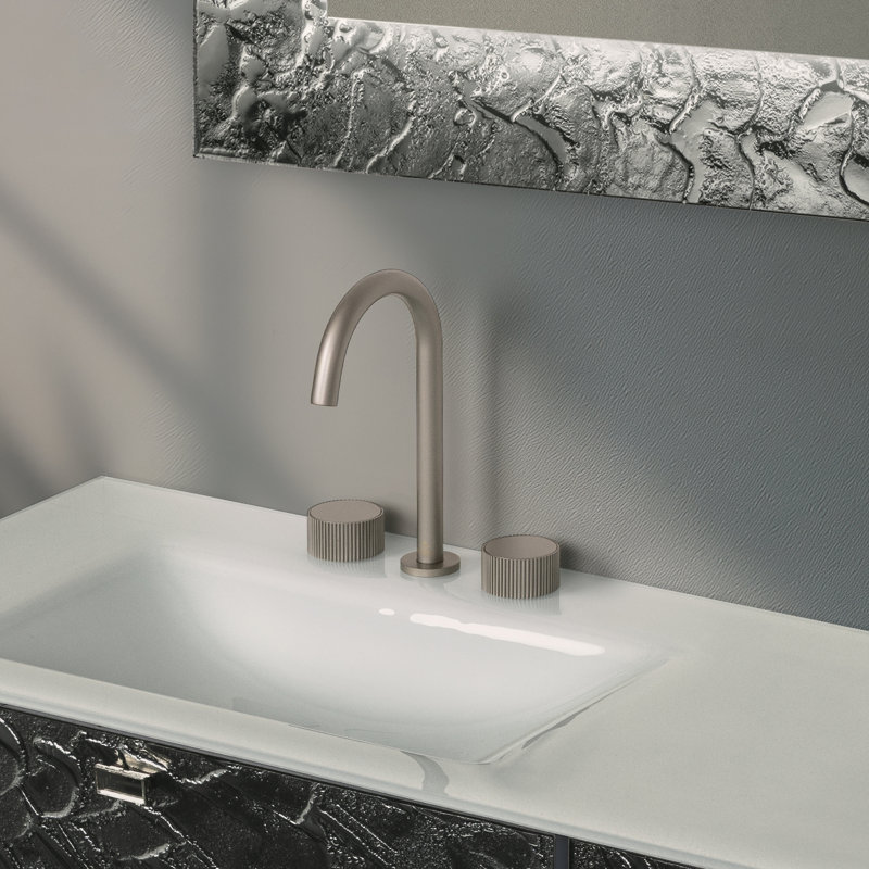 Primo Luxury 3-Hole Bathroom Faucet, Matte Nickel