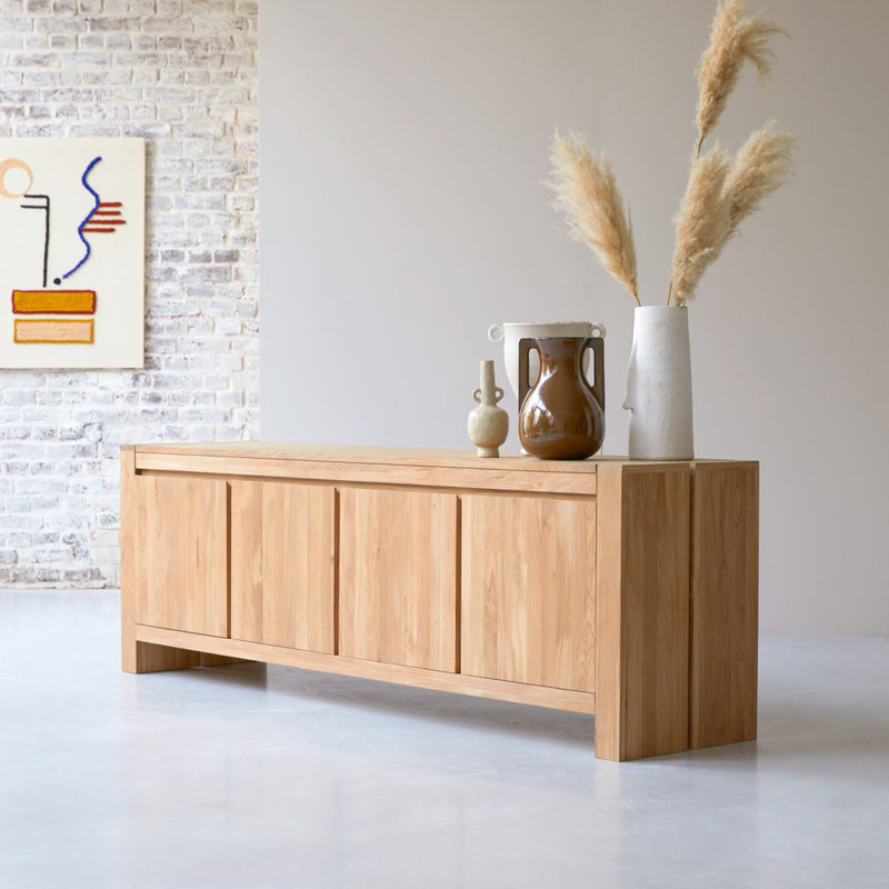 Eden 82.68'' W Solid Wood Sideboard