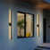 Matte Black Linear LED Outdoor Wall Light