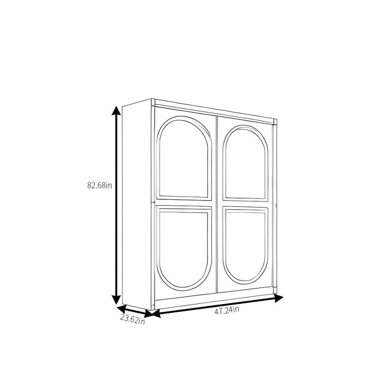 Garde-robe simple, tendance et élégante, H 83 po x l 47 po x P 24 po