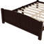 Lit plateforme double, lit plateforme en bois massif avec lattes de soutien et structure solide, aucun sommier nécessaire, espresso-1930010162-1930010167