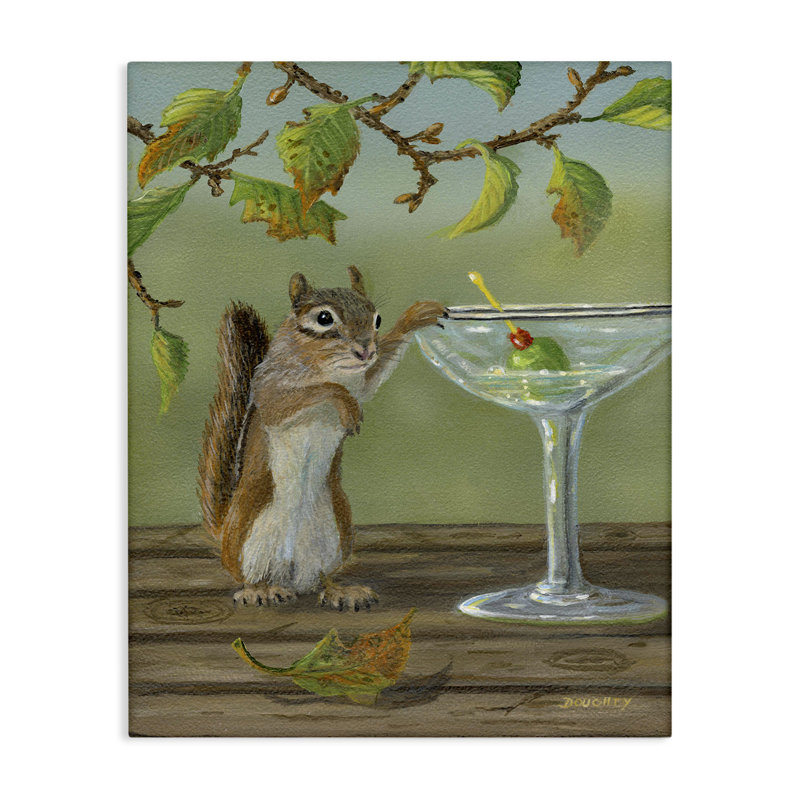 "Stupell Industries Happy Hour", art mural sur toile par Terry Doughty, H 30 po x l 24 po