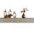 72" Home Good Decoration - Rustic Wood Gray & Floating Shelf