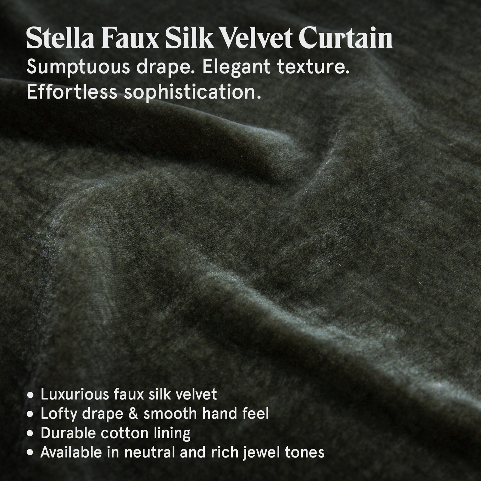 Stella Velvet Shams, Fern Green