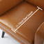 Fauteuil en polyester touffeté l 29,75 po avec pieds en bois massif Almeda-2085873098