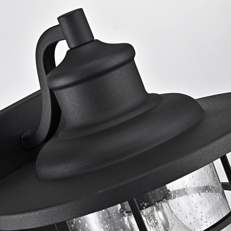 Bowerman Steel Wall Light, Textured Black