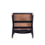 Ensemble de 2 chaises de salle à manger noires et naturelles-22230585