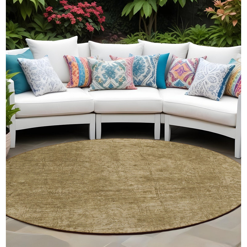 Tapis d'intérieur rond 8 po