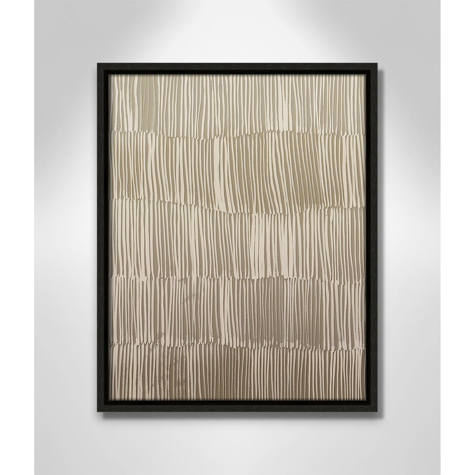 Linear Calm I Print by , 15.5" H x 12.5" W, Espresso Floater