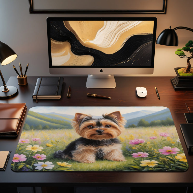 Polyester Desk Pad, 14.4x12.1