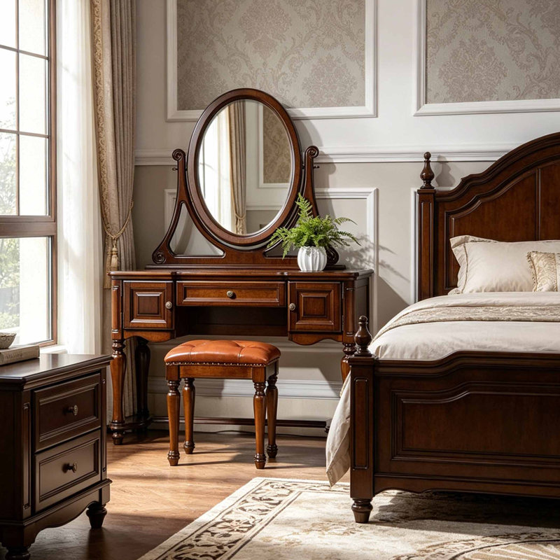 American style retro indoor dressing table