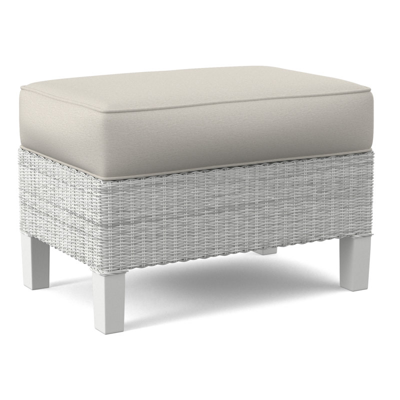 Repose-pieds standard 25 po Gibraltar, Blanc givré, Tissu performance blanc 0851-94