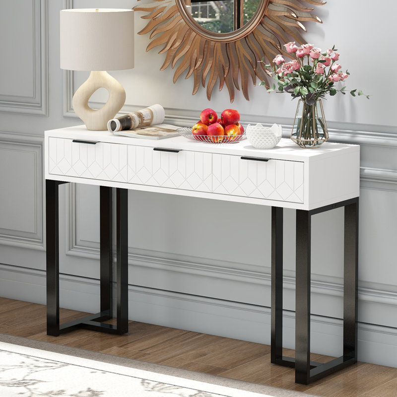120cm Console Table, Black