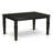 5 Piece Dining Room Table Set Includes a Rectangle Kitchen Table with Butterfly Leaf and 4 Dining Chairs, Black