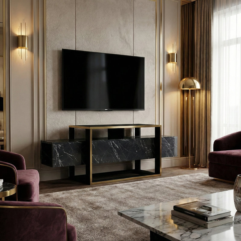 Meuble télé flottant Onyx