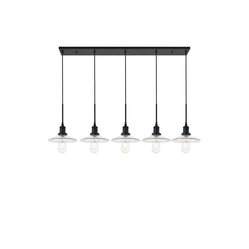Serafin 5 - Light Kitchen Island Pendant, Black