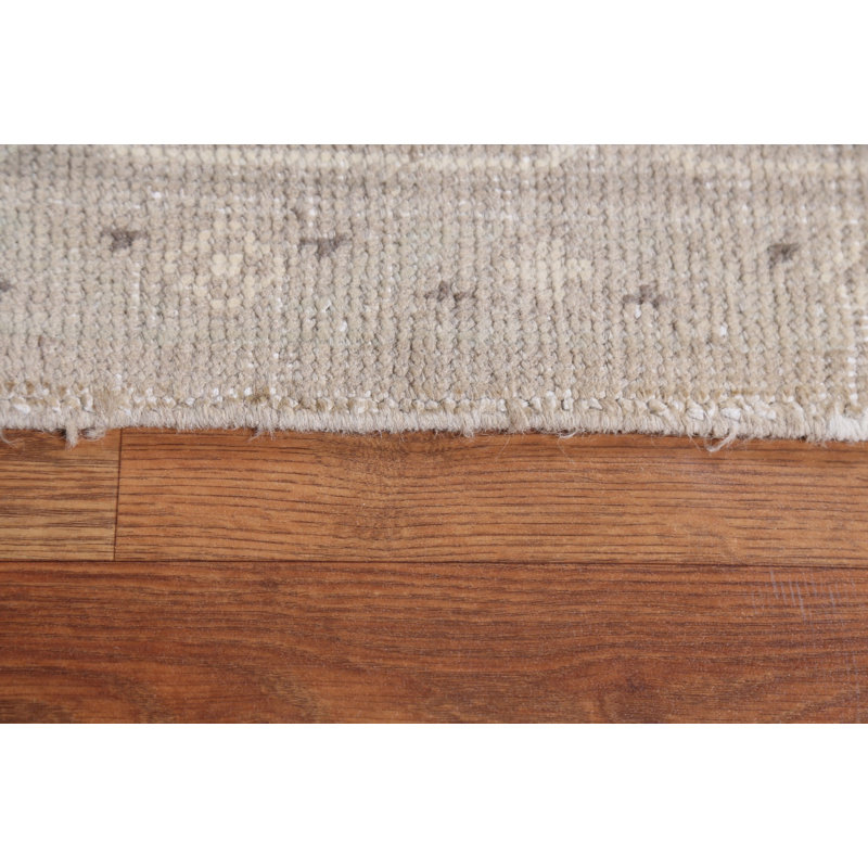 Tapis à motif géométrique antique Heriz Persian noué à la main 8 x 11